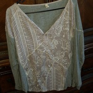 Anthropologie Tiny Dolman Delicate Lace Top